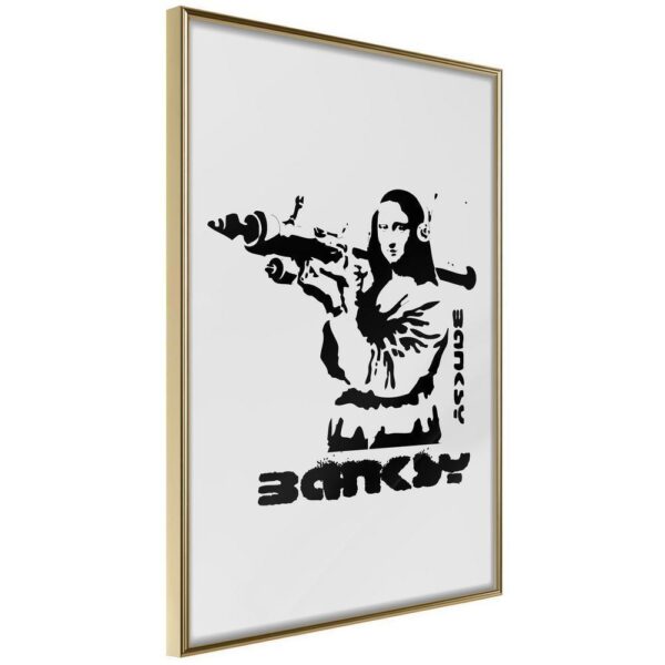 Banksy: Mona Lisa with Bazooka I