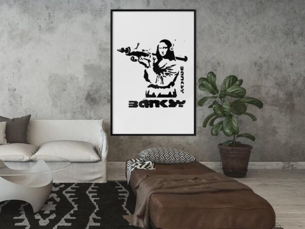 Banksy: Mona Lisa with Bazooka I