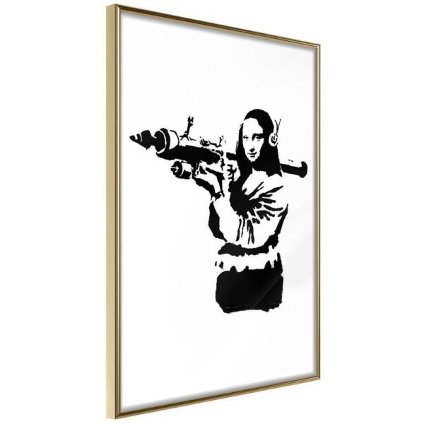 Banksy: Mona Lisa with Bazooka II