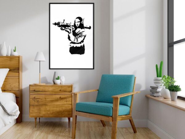 Banksy: Mona Lisa with Bazooka II