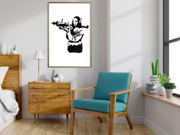 Banksy: Mona Lisa with Bazooka II