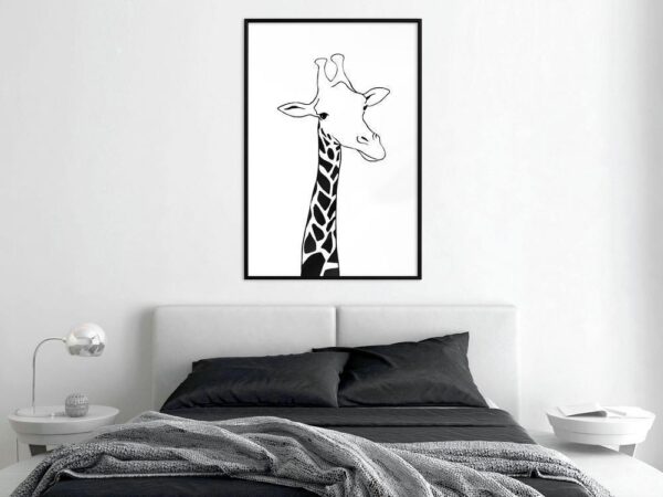 Czarno-biała żyrafa