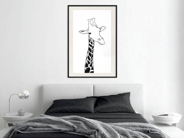 Czarno-biała żyrafa