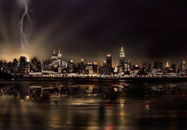 Fototapeta - Burza w Nowym Jorku