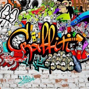 Fototapeta - Kolorowe graffiti