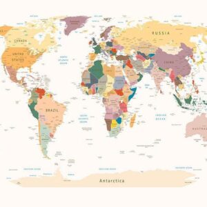 Fototapeta - Mapa świata