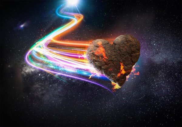 Fototapeta - Meteoryt miłości (kolorowy)