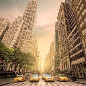 Fototapeta - New York - yellow taxis