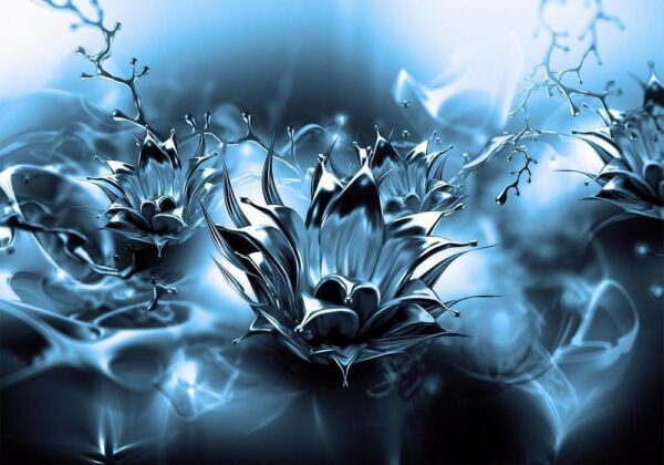 Fototapeta - Oleisty kwiat (niebieski)