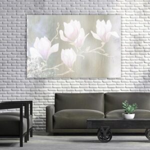 Obraz - Białe magnolie (1-częściowy) szeroki