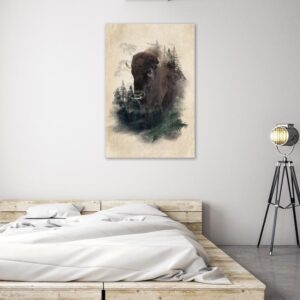 Obraz - Dostojny bizon (1-częściowy) pionowy