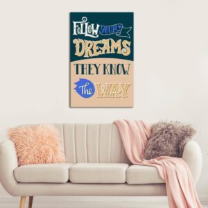 Obraz - Follow your dreams (1-częściowy) pionowy