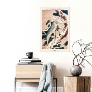 Obraz - Japońskie żurawie (1-częściowy) pionowy