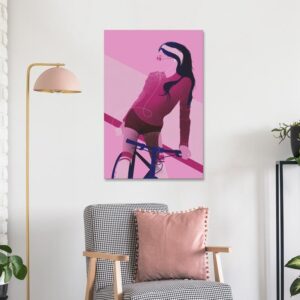 Obraz - Kobieta na rowerze (1-częściowy) pionowy