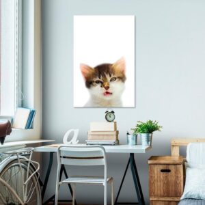 Obraz - Koci styl (1-częściowy) - domowe zwierzę z nutką dzikości w obiektywie