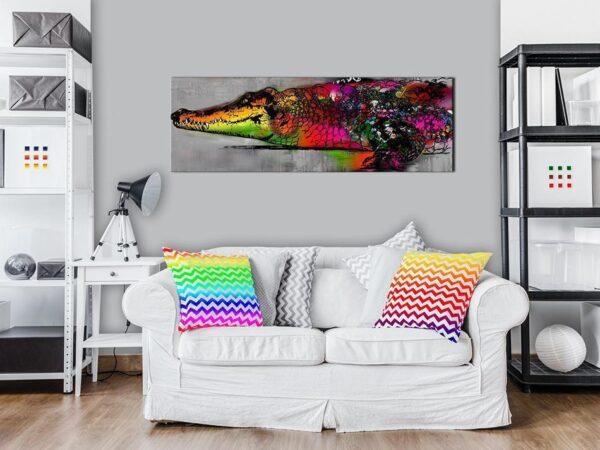 Obraz - Kolorowy aligator