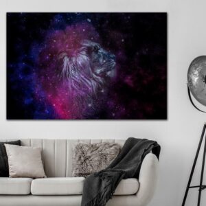 Obraz - Kosmiczny lew (1-częściowy) szeroki