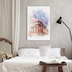 Obraz - Malowany Partenon (1-częściowy) pionowy