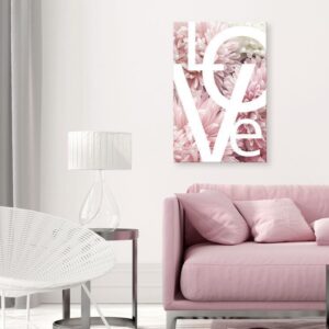 Obraz - Miłość - litery (1-cześciowy) pionowy