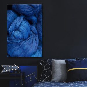 Obraz - Niebieska włóczka (1-częściowy) pionowy