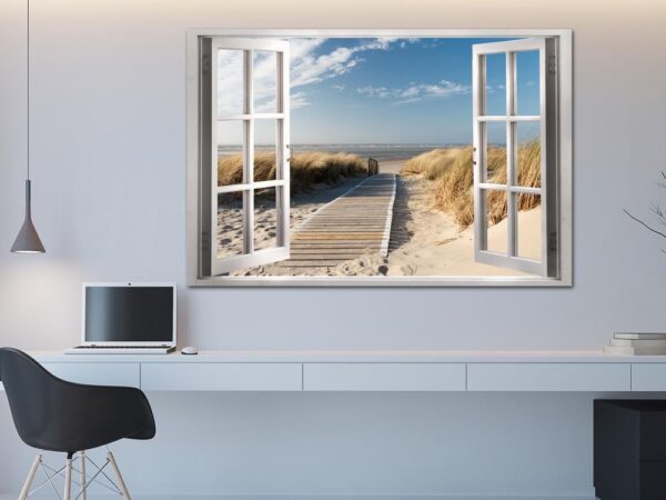 Obraz - Okno: widok na plażę