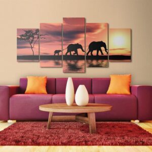 Obraz - Rodzina afrykańskich słoni