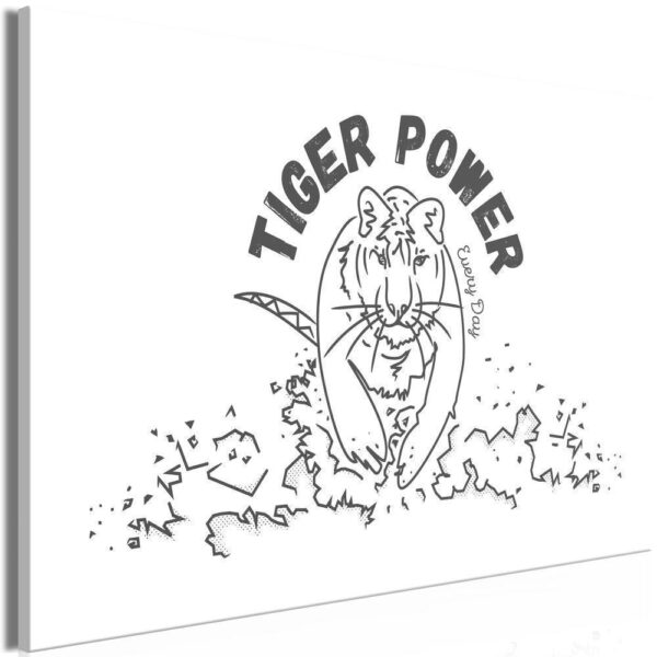 Obraz - Tiger power (1-częściowy) szeroki