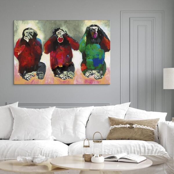 Obraz - Trzy mądre małpy