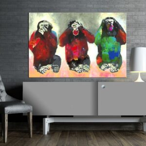 Obraz - Trzy mądre małpy