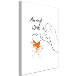 Obraz - Warning! Love (1-częściowy) pionowy