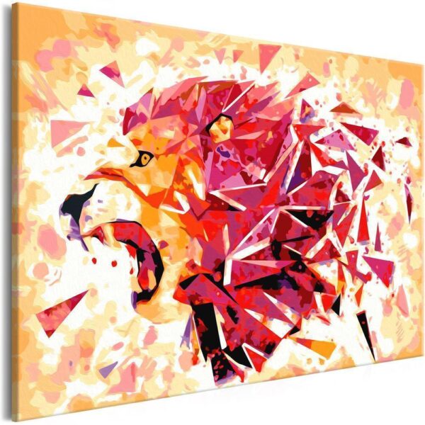 Obraz do samodzielnego malowania - Abstrakcyjny lew