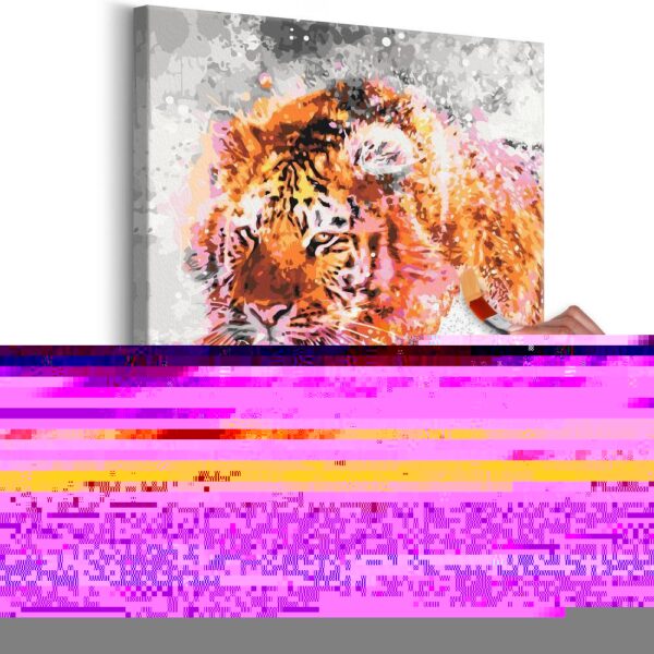 Obraz do samodzielnego malowania - Biegnący tygrys