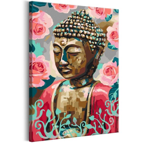 Obraz do samodzielnego malowania - Budda w czerwieni