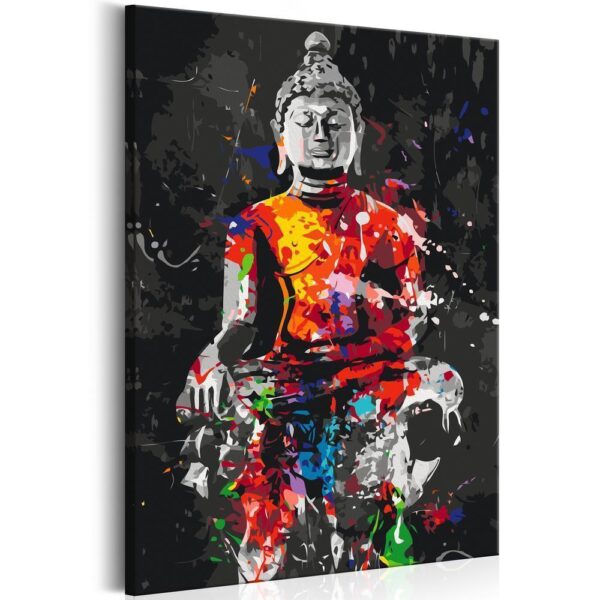 Obraz do samodzielnego malowania - Budda w kolorach