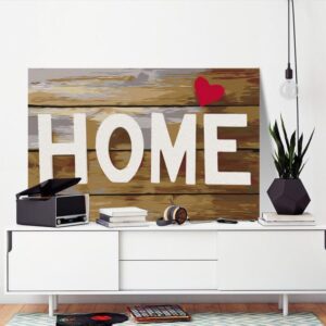 Obraz do samodzielnego malowania - Home z sercem