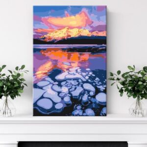 Obraz do samodzielnego malowania - Jezioro Minnewanka