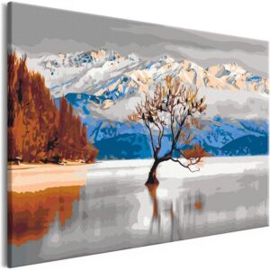 Obraz do samodzielnego malowania - Jezioro Wanaka