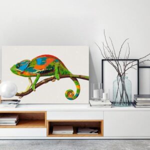 Obraz do samodzielnego malowania - Kameleon