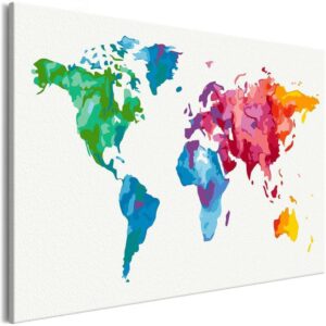 Obraz do samodzielnego malowania - Kolory Świata