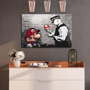 Obraz do samodzielnego malowania - Mario (Banksy)