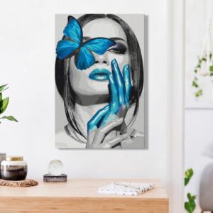 Obraz do samodzielnego malowania - Niebieski motyl