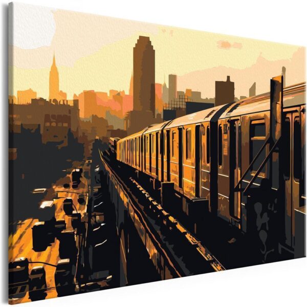 Obraz do samodzielnego malowania - Nowojorskie metro