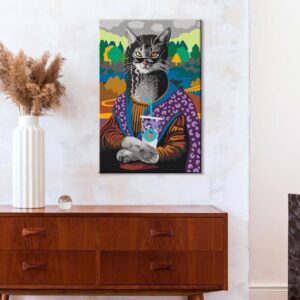Obraz do samodzielnego malowania - Pani Kitty Lisa