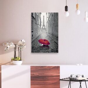 Obraz do samodzielnego malowania - Paryż (Czerwona parasolka)