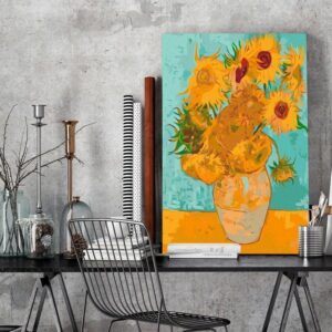 Obraz do samodzielnego malowania - Słoneczniki Van Gogha