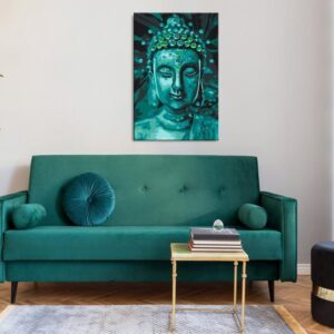 Obraz do samodzielnego malowania - Szmaragdowy Budda