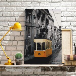 Obraz do samodzielnego malowania - Tramwaj w Lizbonie