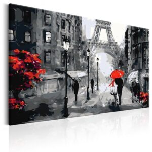Obraz do samodzielnego malowania - Zakochani w Paryżu