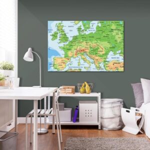 Obraz na korku - Europa [Mapa korkowa]