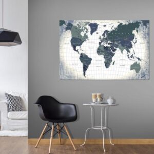 Obraz na korku - Struktura świata [Mapa korkowa]